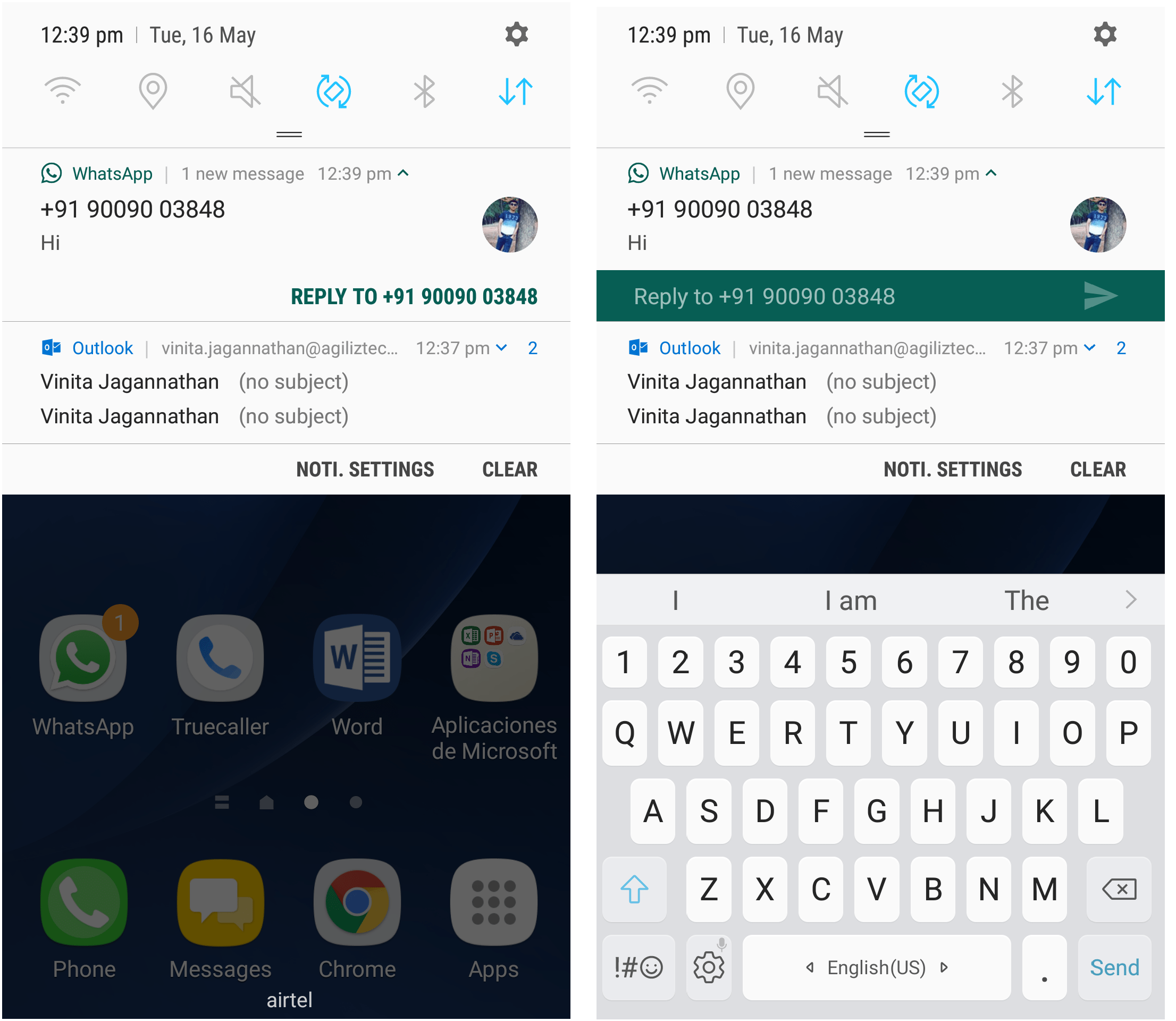 Android Nougat - Notification redesign