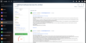Analyzing emails received by the organization 